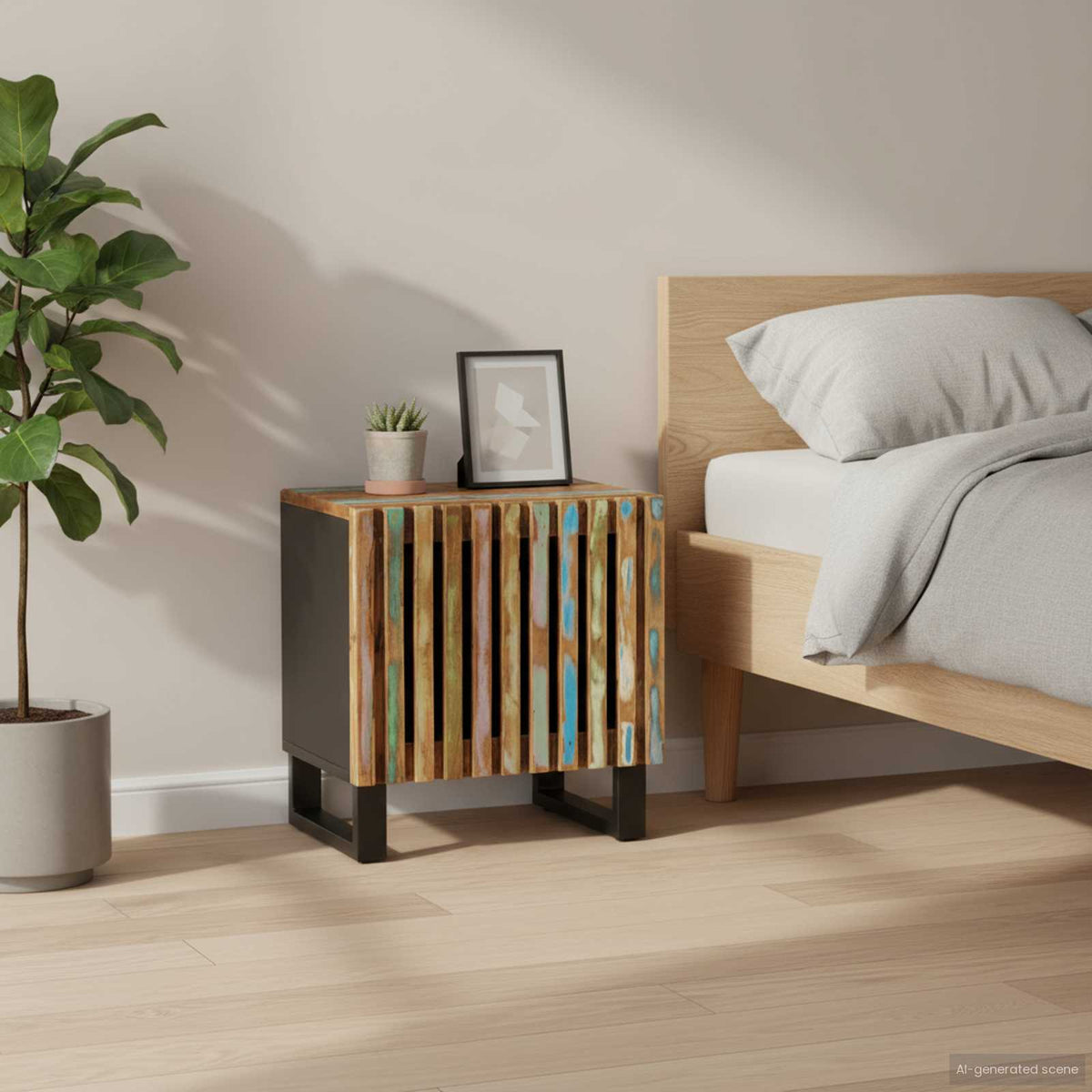 Bedside Cabinets 2 pcs 40x34x46 cm Solid Wood Reclaimed