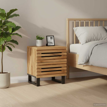 Bedside Cabinets 2 pcs 40x34x46 cm Solid Wood Rough Mango