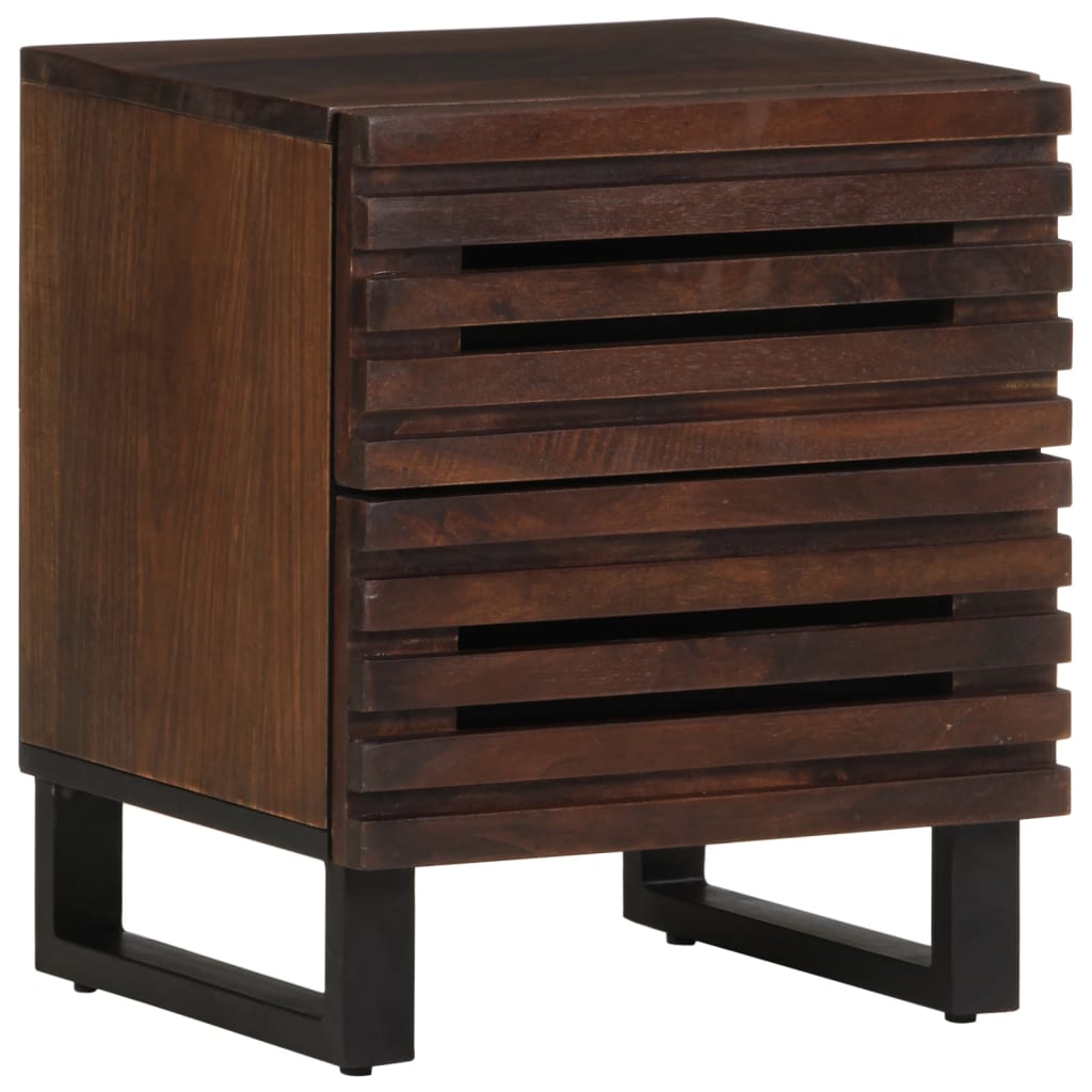 Bedside Cabinets 2 pcs 40x34x46 cm Solid Wood Mango