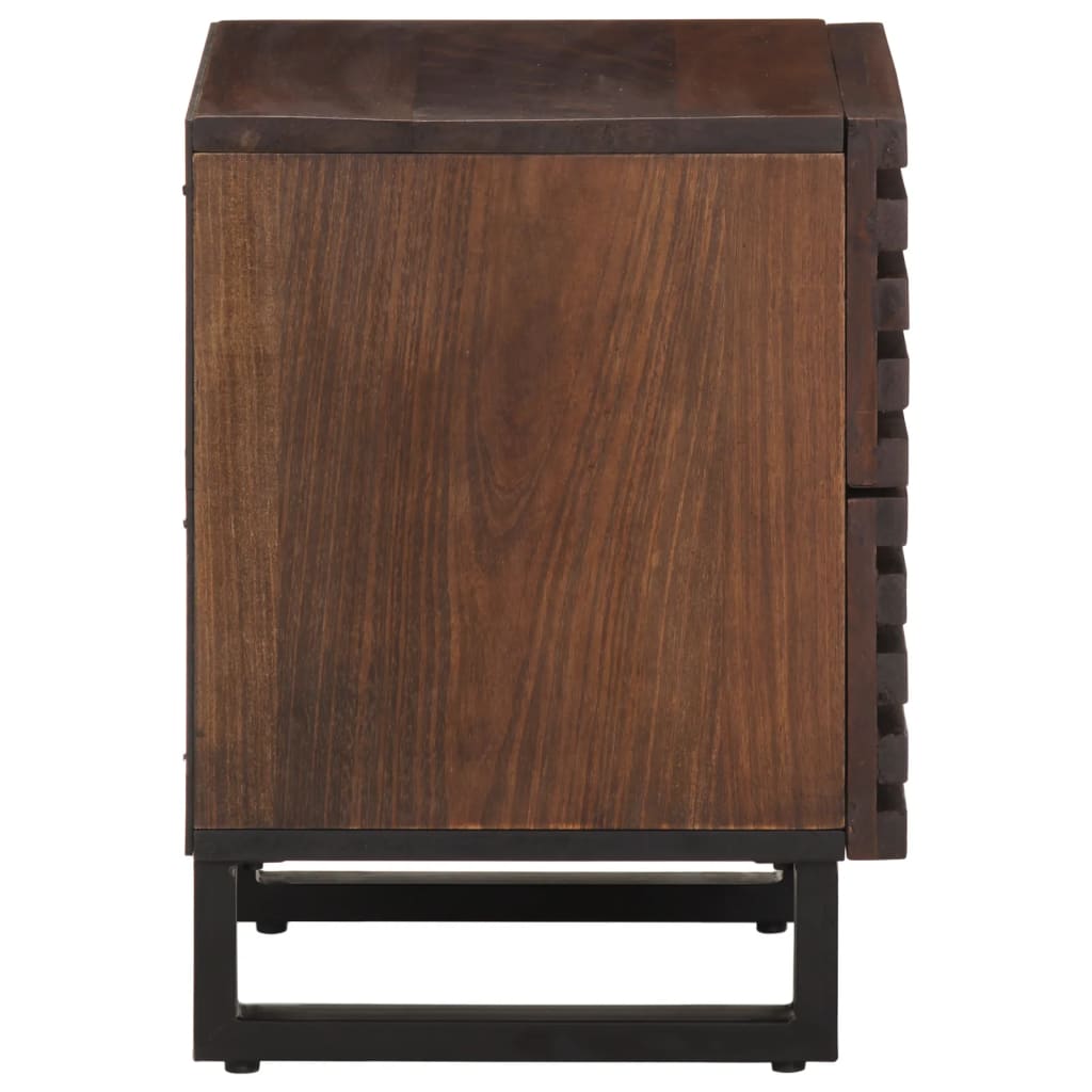 Bedside Cabinets 2 pcs 40x34x46 cm Solid Wood Mango