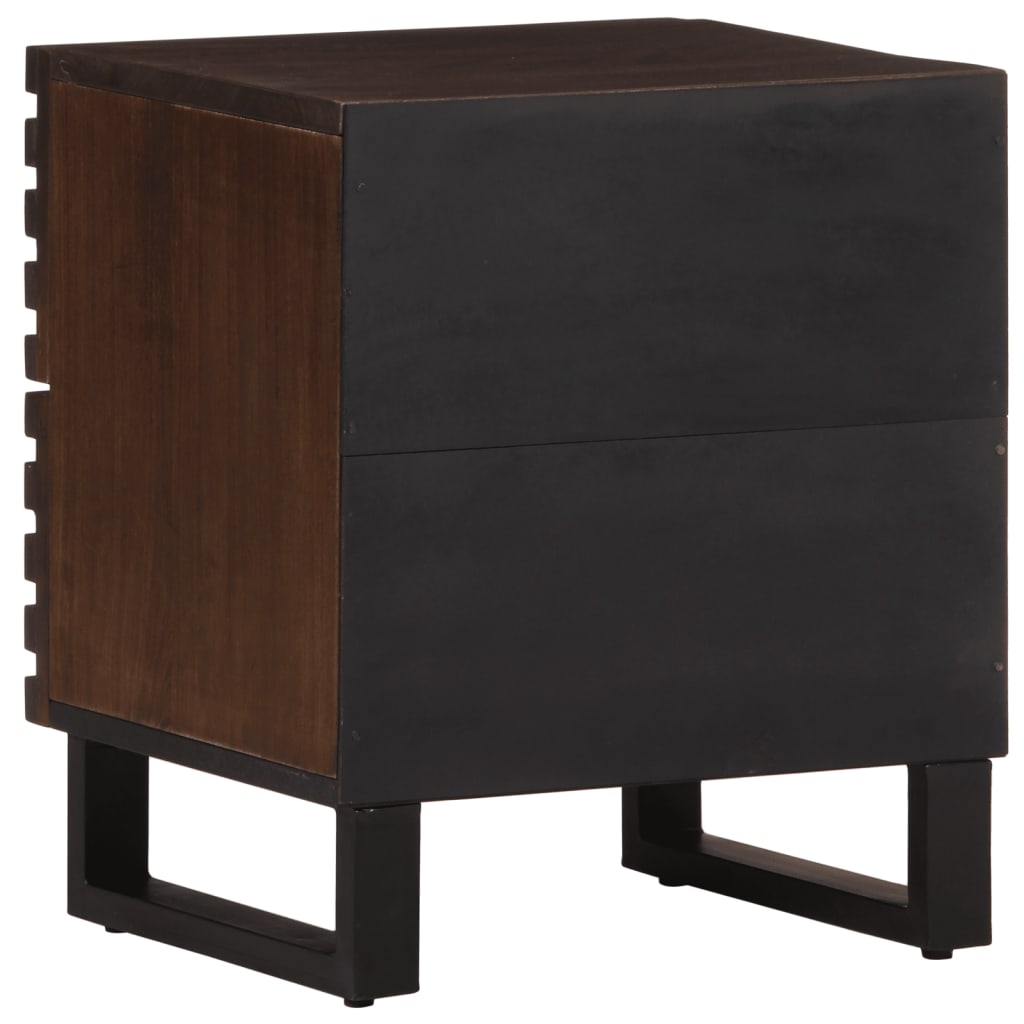 Bedside Cabinets 2 pcs 40x34x46 cm Solid Wood Mango