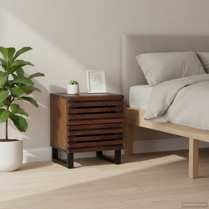Bedside Cabinets 2 pcs 40x34x46 cm Solid Wood Mango