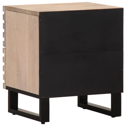 Bedside Cabinet 40x34x46 cm Solid Wood Bleached Mango