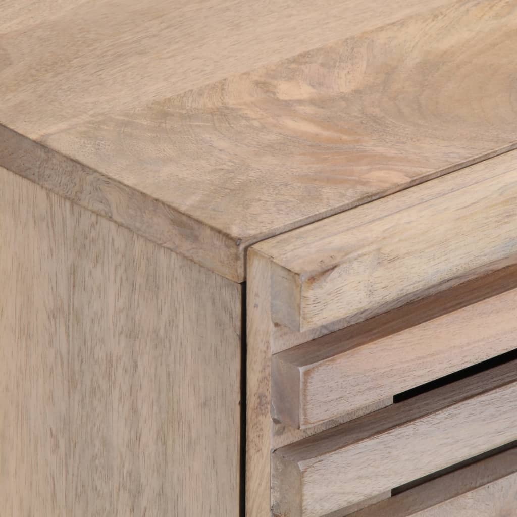 Bedside Cabinet 40x34x46 cm Solid Wood Bleached Mango