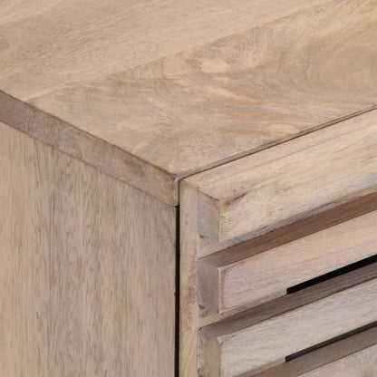 Bedside Cabinet 40x34x46 cm Solid Wood Bleached Mango