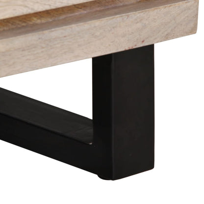 Bedside Cabinet 40x34x46 cm Solid Wood Bleached Mango