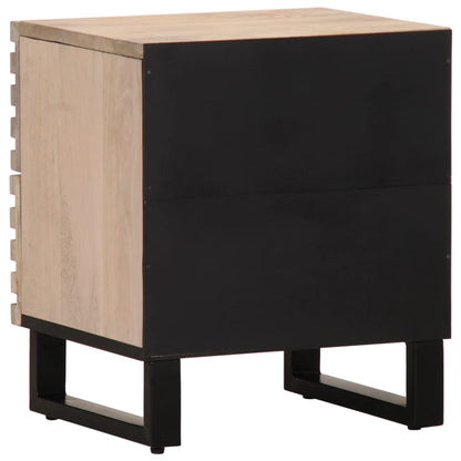 Bedside Cabinets 2 pcs 40x34x46 cm Solid Wood Bleached Mango