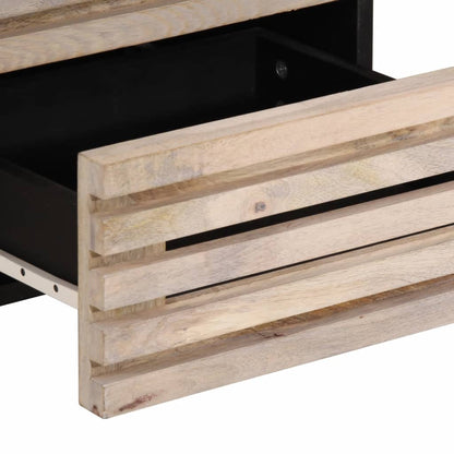 Bedside Cabinets 2 pcs 40x34x46 cm Solid Wood Bleached Mango