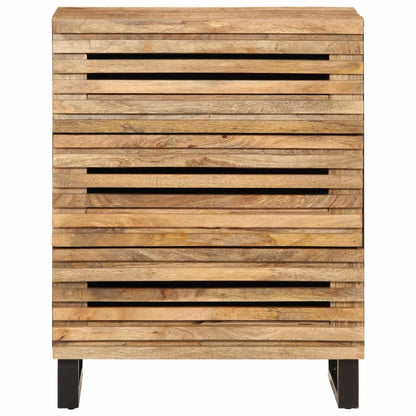 Sideboard 60x34x75 cm Solid Wood Rough Mango
