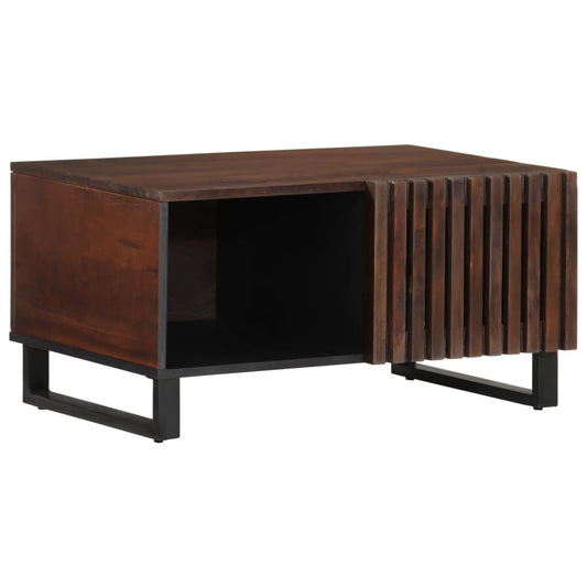 Coffee Table Brown 80x51x40 cm Solid Wood Mango