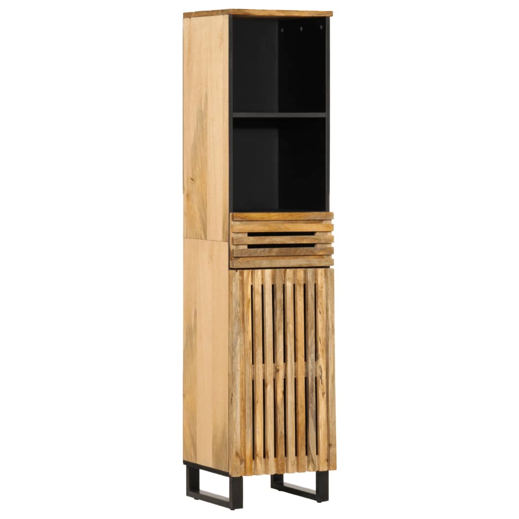 Sideboard 38x34x160 cm Solid Wood Rough Mango