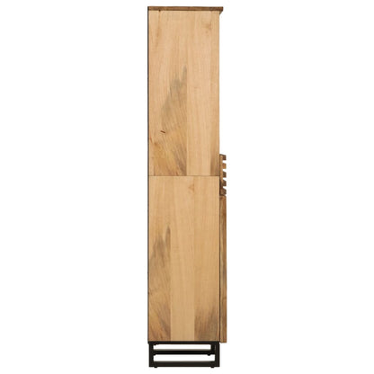 Sideboard 38x34x160 cm Solid Wood Rough Mango