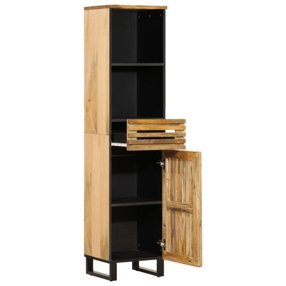 Sideboard 38x34x160 cm Solid Wood Rough Mango