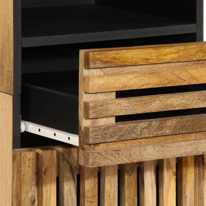 Sideboard 38x34x160 cm Solid Wood Rough Mango