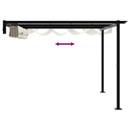 Gazebo Cream 300 x 300 x 200 cm Polyester