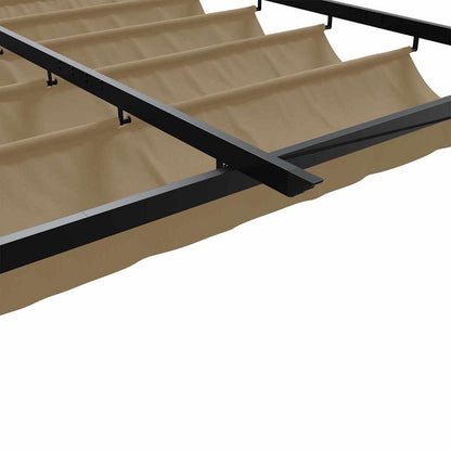 Gazebo 300 x 300 x 200 cm Taupe Polyester