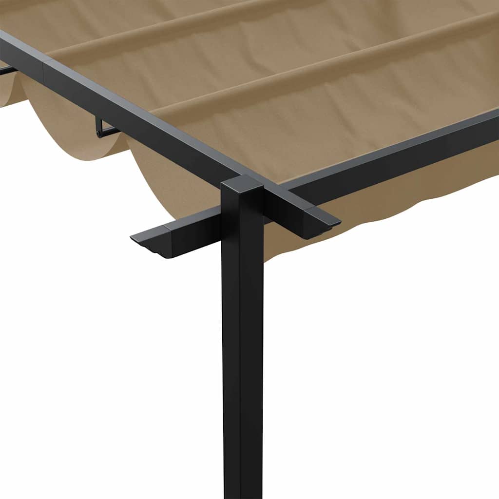 Gazebo 300 x 300 x 200 cm Taupe Polyester