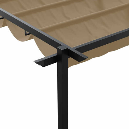 Gazebo 300 x 300 x 200 cm Taupe Polyester
