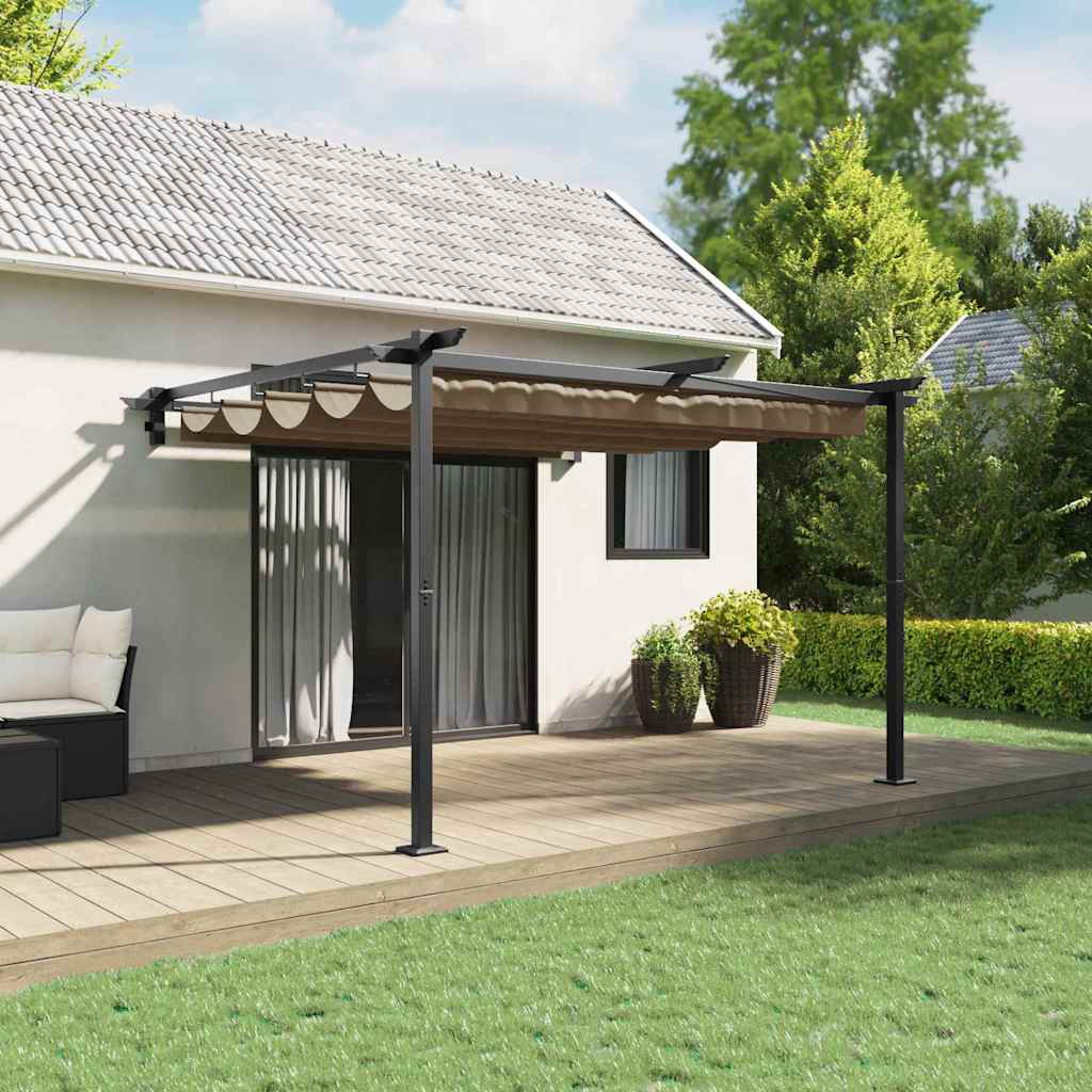 Gazebo 300 x 300 x 200 cm Taupe Polyester