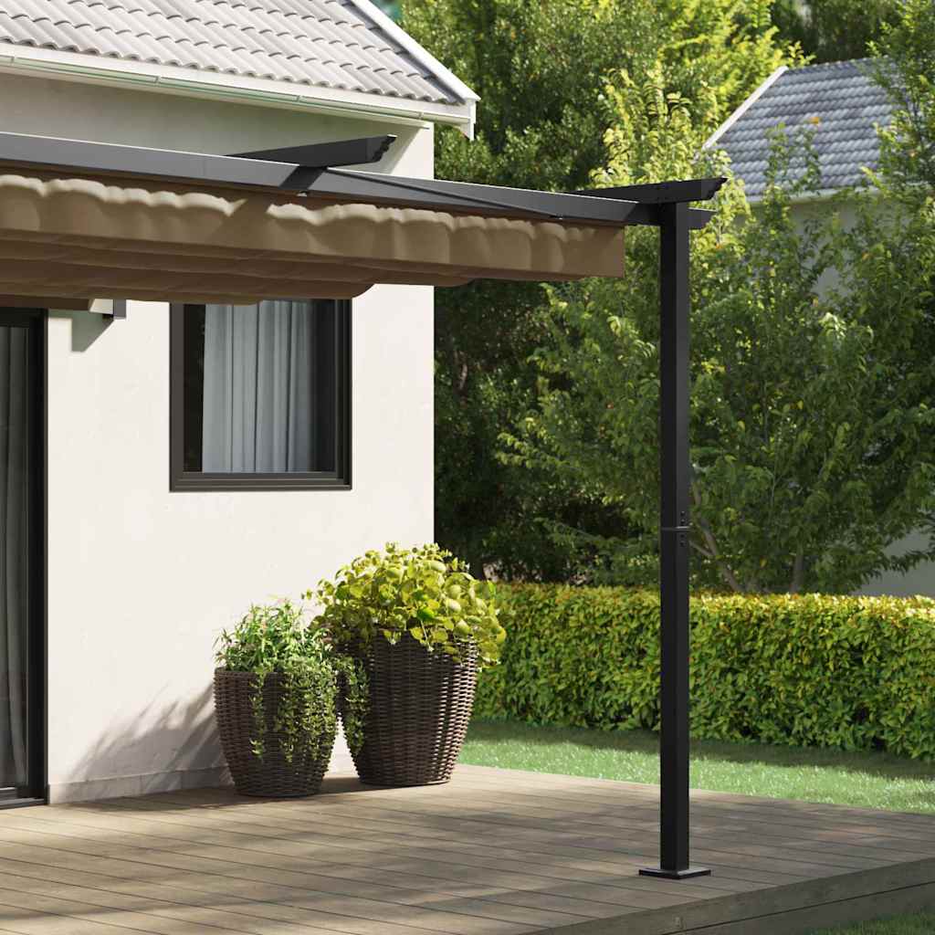 Gazebo 300 x 300 x 200 cm Taupe Polyester