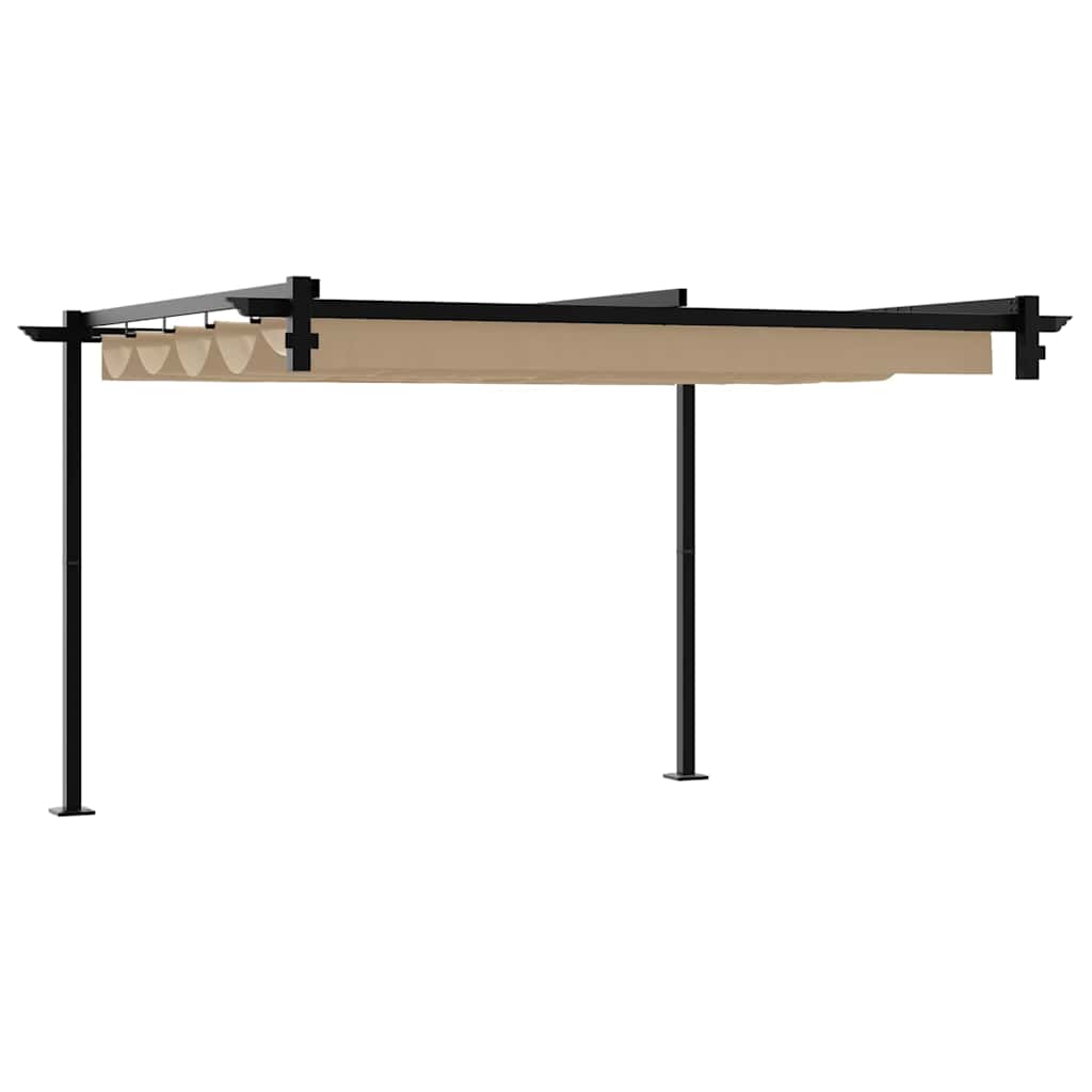 Gazebo 300 x 300 x 200 cm Taupe Polyester