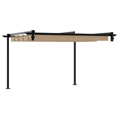 Gazebo 300 x 300 x 200 cm Taupe Polyester