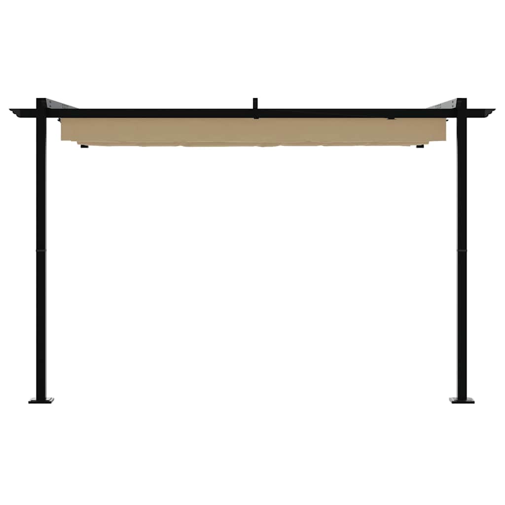 Gazebo 300 x 300 x 200 cm Taupe Polyester