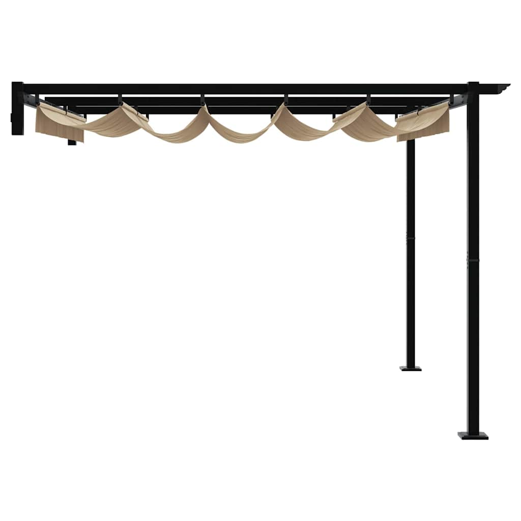 Gazebo 300 x 300 x 200 cm Taupe Polyester