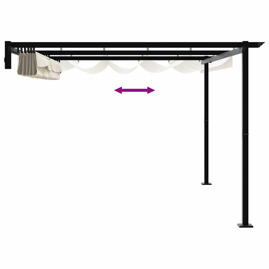 Gazebo Cream 400 x 300 x 200 cm Polyester