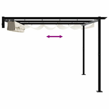 Gazebo Cream 400 x 300 x 200 cm Polyester