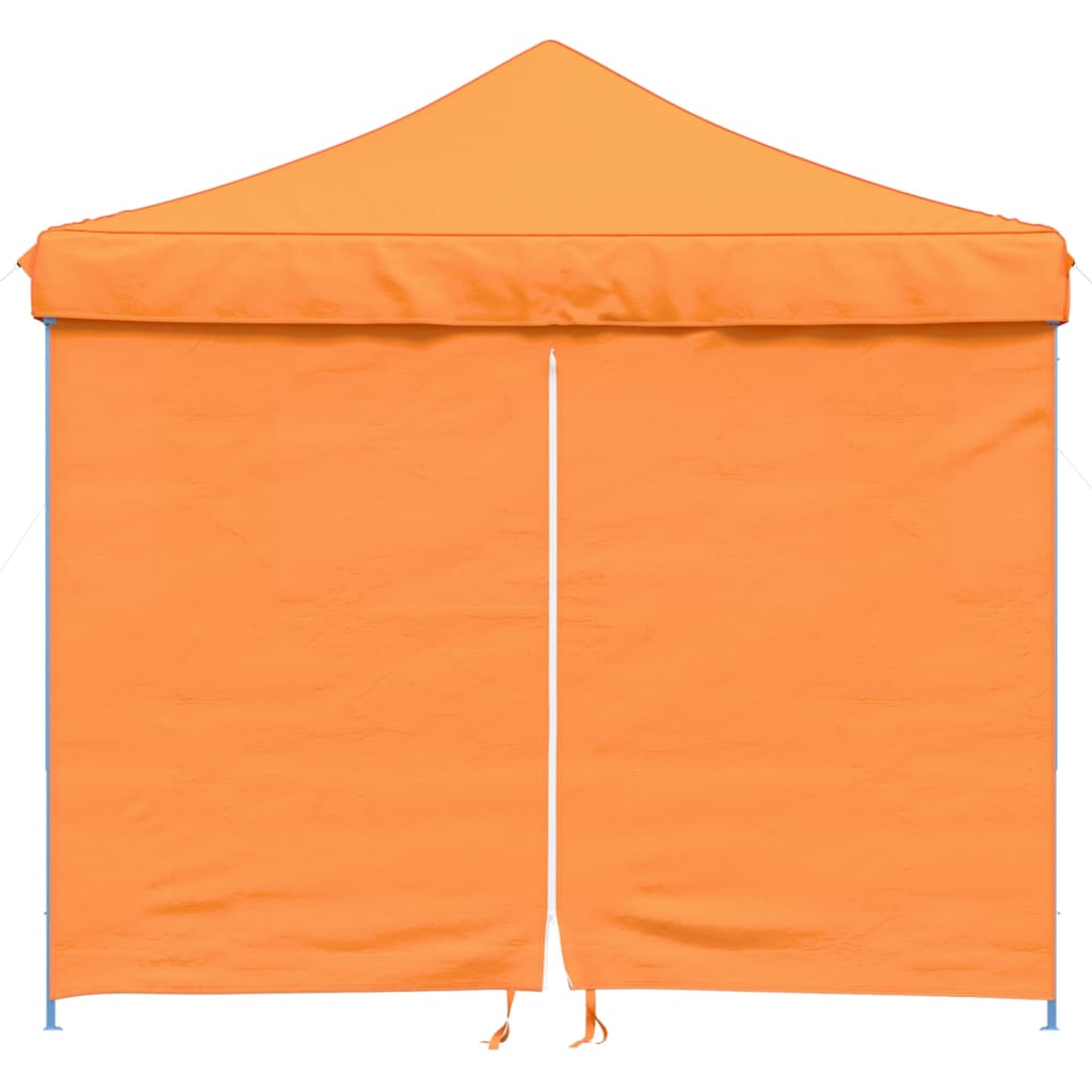 Foldable Party Tent Pop-Up with 4 Sidewalls Orange