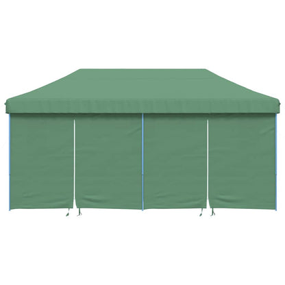 Foldable Party Tent Pop-Up with 4 Sidewalls Green