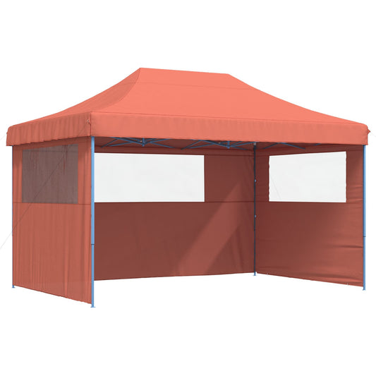 Party Tent Terracotta with Blue Frame Oxford Fabric