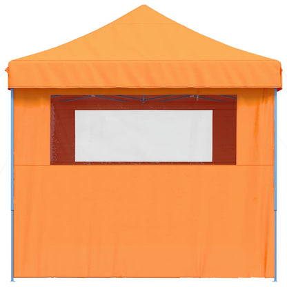 Foldable Party Tent Pop-Up with 4 Sidewalls Orange
