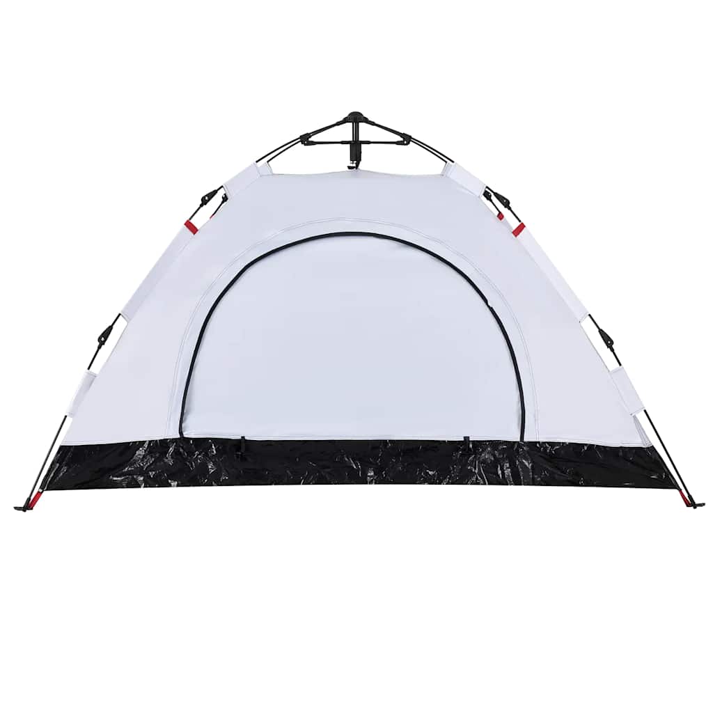 Camping Tent 2-Person White Blackout Fabric Quick Release