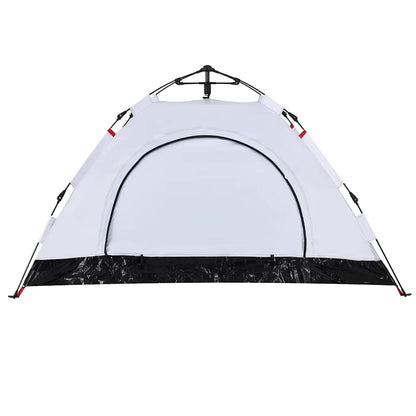 Camping Tent 2-Person White Blackout Fabric Quick Release