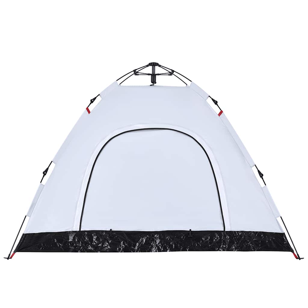 Camping Tent 3-Person White Blackout Fabric Quick Release