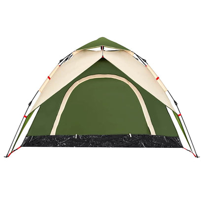 Camping Tent Dome 3-Person Green Quick Release