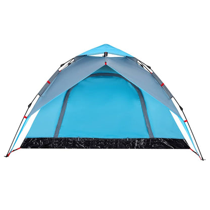 Camping Tent Dome 4-Person Blue Quick Release