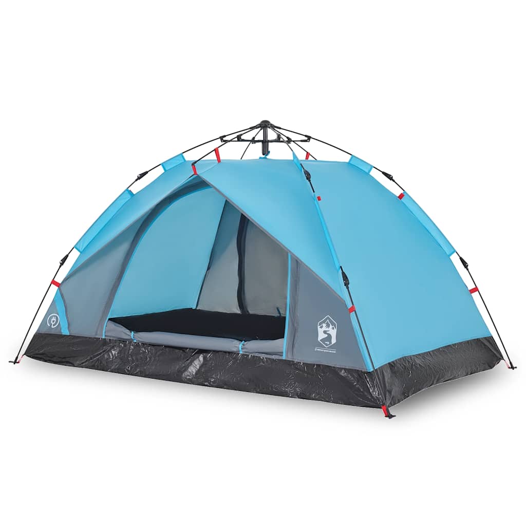 Camping Tent Dome 2-Person Blue Quick Release