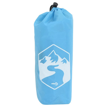 Rain Poncho with Hood 2-in-1 Design Blue 223x145 cm