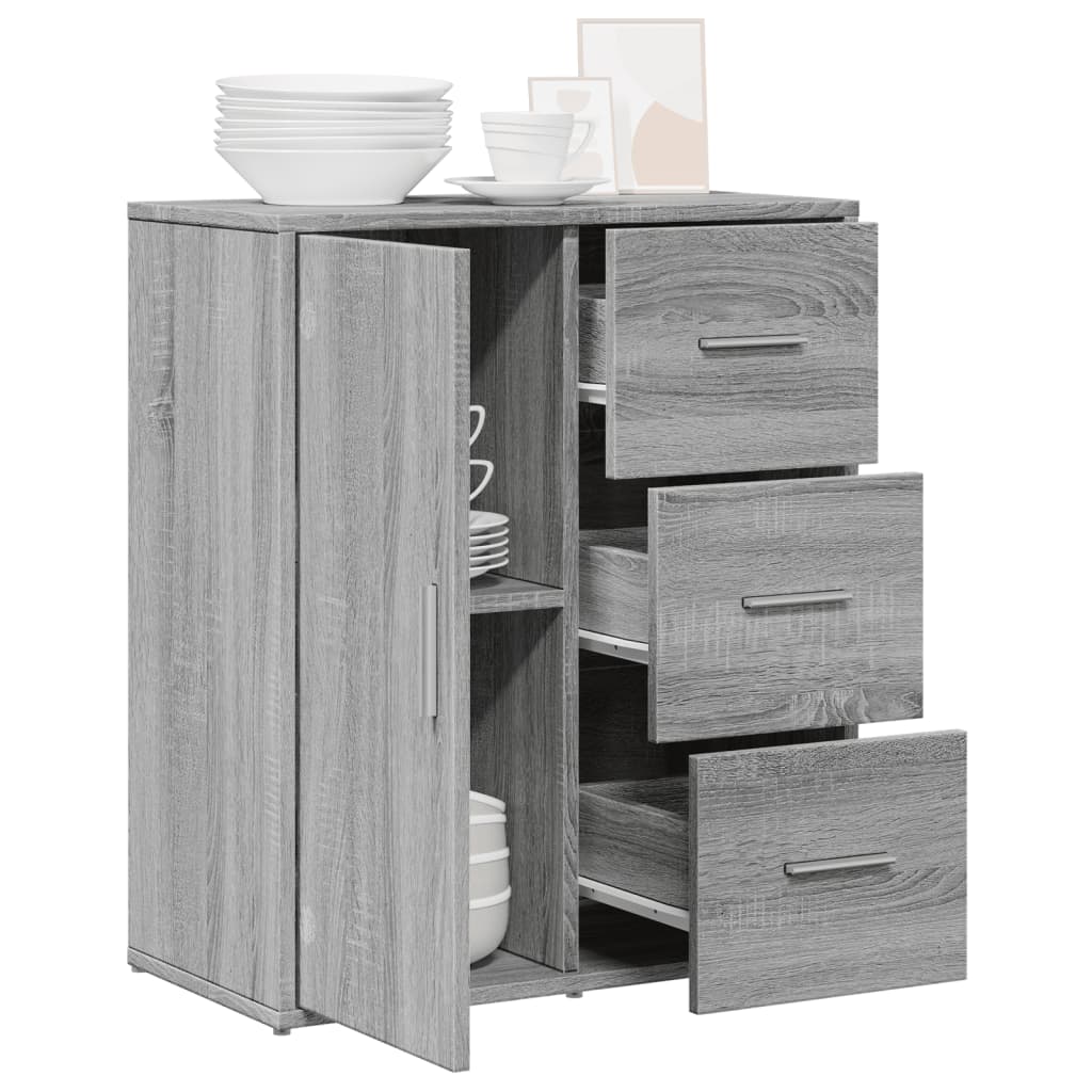 Sideboard Grey Sonoma 60x31x70 cm Engineered Wood