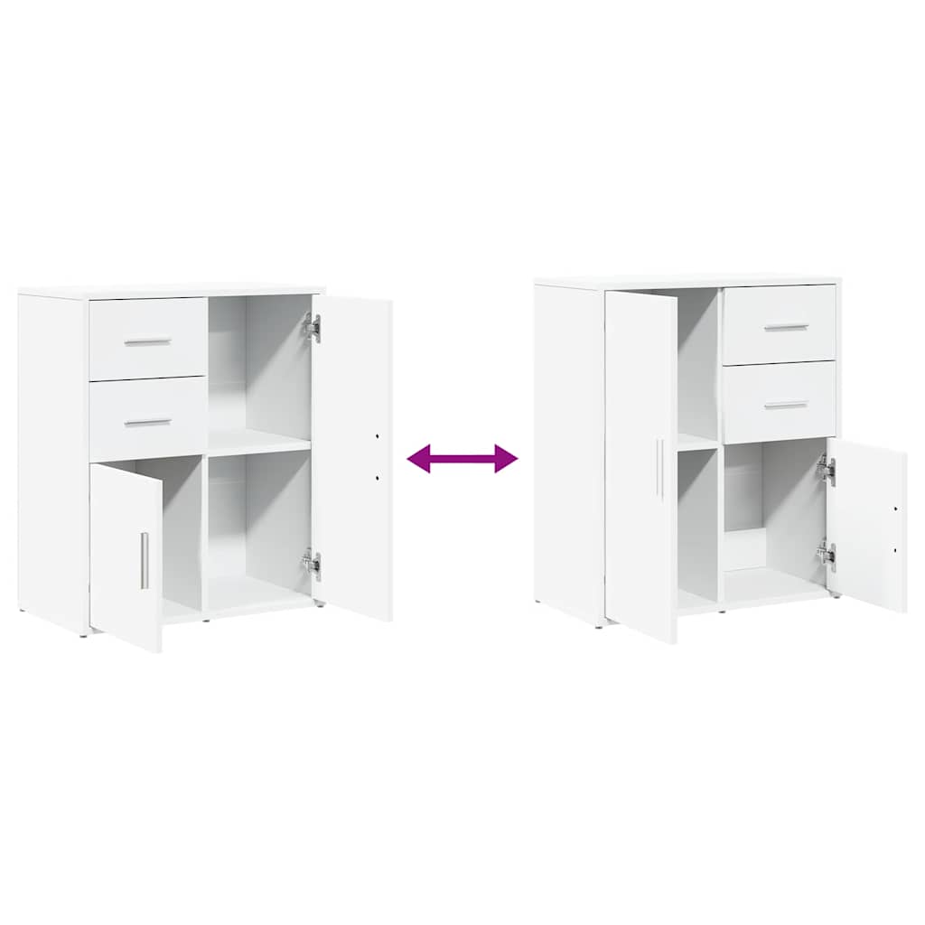 Sideboard White 60x31x70 cm Engineered Wood