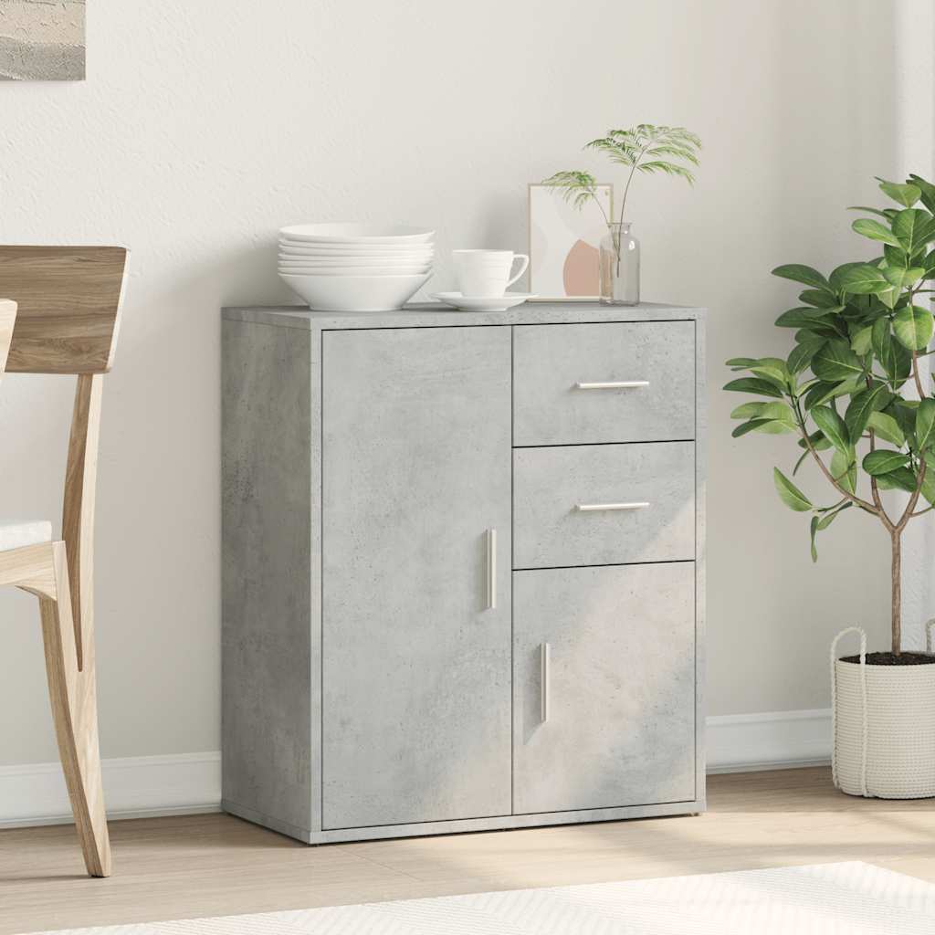 Sideboard Concrete Grey 60x31x70 cm Engineered Wood