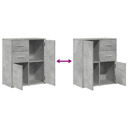 Sideboard Concrete Grey 60x31x70 cm Engineered Wood