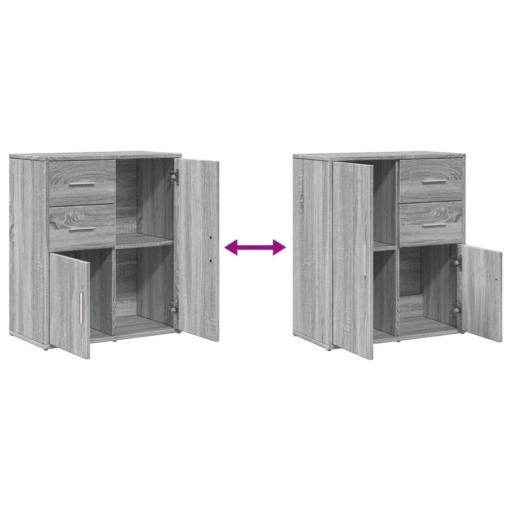 Sideboard Grey Sonoma 60x31x70 cm Engineered Wood