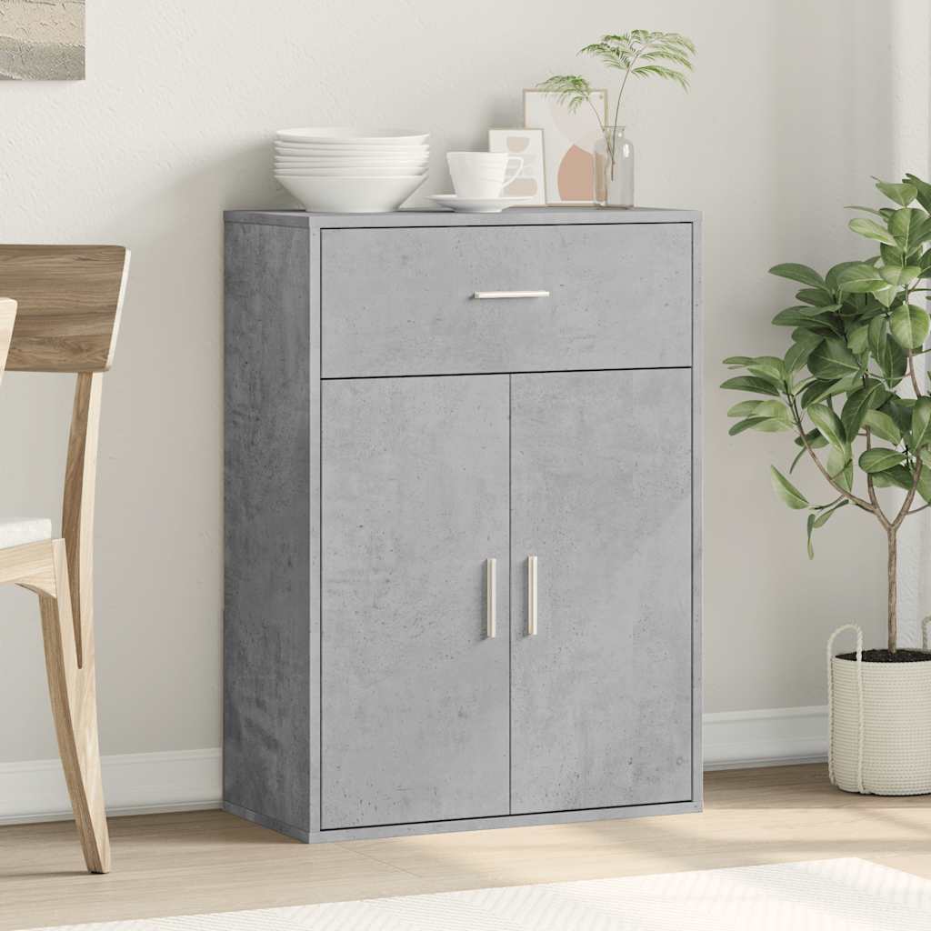 Sideboard Concrete Grey 60x30x84 cm Engineered Wood