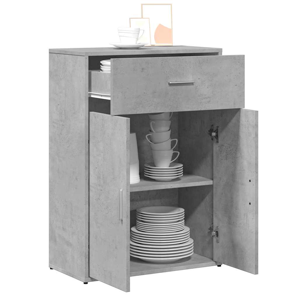 Sideboard Concrete Grey 60x30x84 cm Engineered Wood