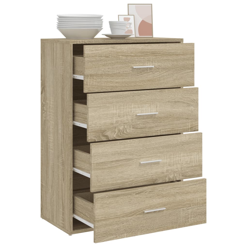 Sideboard Sonoma Oak 60x31x84 cm Engineered Wood