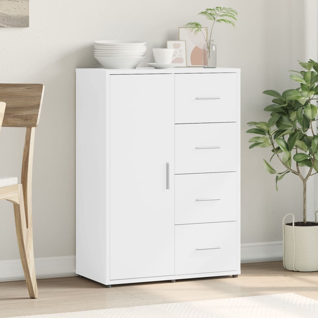 Sideboard White 60x31x84 cm Engineered Wood